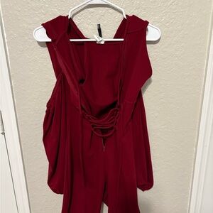 Stylish Red Jumpsuit